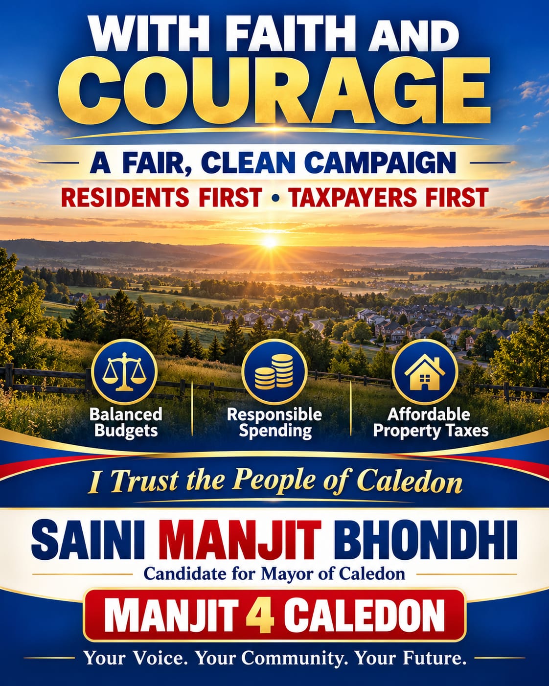 WITH FAITH, COURAGE AND GRATITUDE