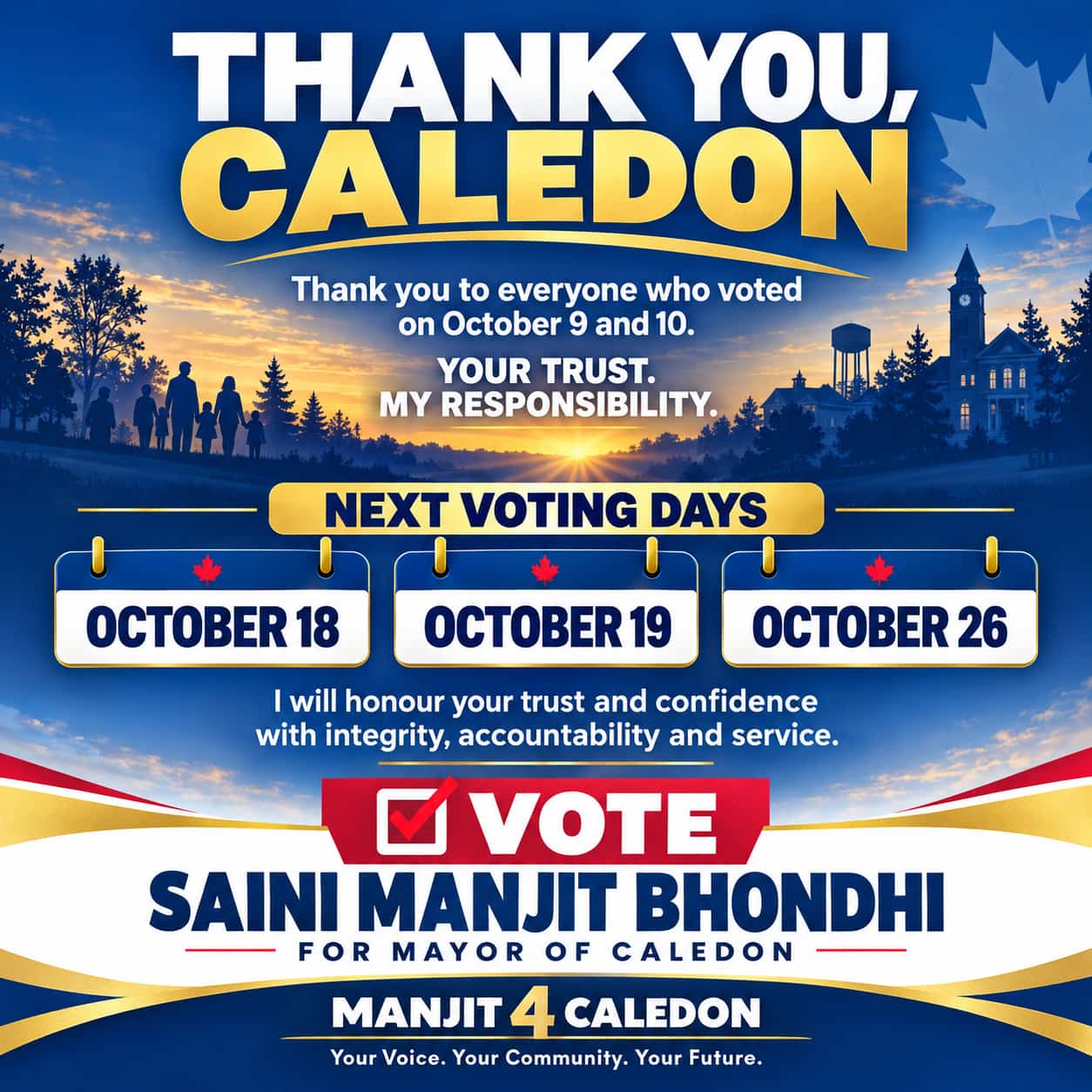 Thank You, Caledon